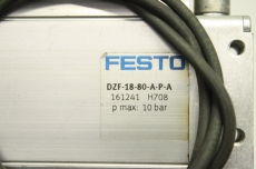 FESTO DZF-18-80-A-P-A 161241 18mm 80mm 10 Zylinder Cylinder Flachzylinder