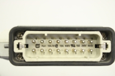 HARTING H16-M H16M 16A 16-polig 10A 600V 25-polig DB37 DB25 Stecker D-Sub 
