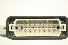 HARTING H16-M H16M 16 16A 600V 250V Han 16A-M DB37 DB25 Stecker D-Sub 
