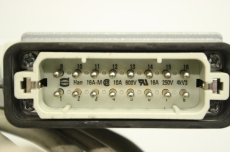 HARTING 16A-M 16AM 16-polig 10A 600V 16A 250V Han DB25 DB37 Stecker D-Sub 