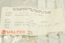 VALTEK 82410.001 001661.825.000 1inch 150 S39809 Seat ring  