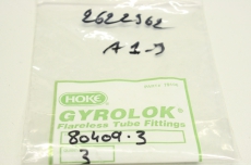 2x  HOKE GYROLOK 80409-3 2622962 3 11mm 21mm Flareless Tube Fitting  OVP