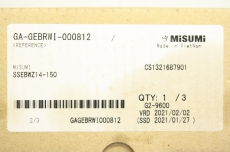 MISUMI GA-GEBRWI-000812 CS1321687901 14mm 150mm Linearführungswagen OVP