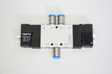 FESTO CPE10-M1-BH-5J-QS-6 196877 & 2x Leitung Wege Elektro Magnetventil  