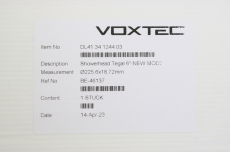 VOXTEC DL41.34.1244.03 DL4134124403 6 225.6x18.72mm SHOWERHEAD for Tegal OVP
