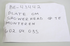 39-344-010 43442 9915 909 2 VENDOR für TEGAL 90X PLATE SHOWERHEAD 