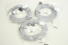 3x FESTO KMEB-1-24-5-LED 151689 1-24-5-LED 24V 5m Steckdosenleitung OVP
