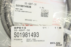 SWAGELOK S01981493 SS-4BHT-36 1/4x 36 Edelstahlummantelter PTFE- Schlauch OVP