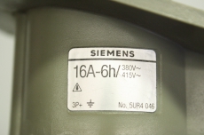 2x SIEMENS 16A-6H 16A 3P 380-415V 6h 4polig Stecker Kupplung Wandsteckdose 