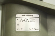 2x SIEMENS 16A-6H 16A 3P 380-415V 6h 4polig Stecker Kupplung Wandsteckdose 
