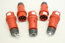 5x MENNEKES 13510 16A 3P IP54 200/346V 240/415V 6h Stecker Kupplung 