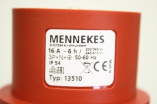 5x MENNEKES 13510 16A 3P IP54 200/346V 240/415V 6h Stecker Kupplung 