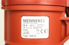 5x MENNEKES 14510 16A 5-polig 6h 200/346V 240/415V IP54 Stecker Kupplung 5-polig 