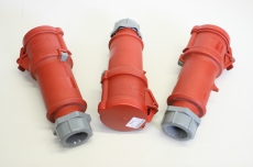 3x MENNEKES 126 32A 3P 380-415V 6h IP44 Stecker Kupplung 