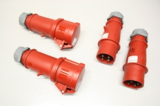 4x MENNEKES 264 126 32A 3P 6h 380-415V IP44 Typ 204 Stecker Kupplung Set 