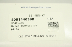 SWAGELOK SS-4BN-K1 S05144639B 1 11 Ventil Bellow Valve OVP