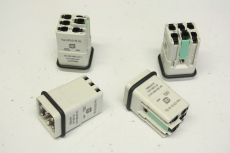 4x HARTING HANQ5/0-M-QL 09120052634 05/0-M-QL 16A 6 Pol Stecker Einsatz  