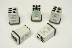5x HARTING HAN Q5/0-M-QL 09120052634 Steckverbinder Einsatz