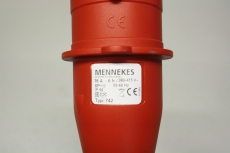 MENNEKES 742 16A-6h 380-415V 6P IP44 6h Stecker Kupplung OVP