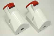2x MENNEKES 105 16A 6h 3P IP44 Stecker Kupplung Wanddose 