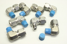 8x SWAGELOK 68982 12mm 1/4 SS-12MO-2-4 Verschraubung elbow 90° NPT MALE  