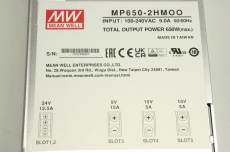 MEAN WELL MP650-2HMOO MP6502HMOO 650W 100-240VAC 24V 5V 15V Netzteil OVP