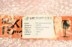 LSP QUARTZ B. V 100722 110-5034 DISPERSION PLATE SC2 TANK OVP