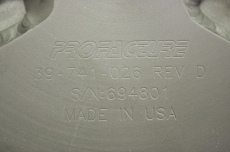 PROFACTURE 39-741-026 694801 REV D ANODISED LE 9031 9032 FLAT UP for Tegal 901e 