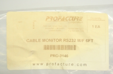 PROFACTURE PRO-0146 71183 RS232 6FT 25P for Tegal CABLE MONITOR RS232 M/F 6FT 