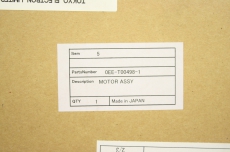 TOKYO ELECTRON LIMITED 1987-415640-11 0EE-T00498-1 8  MOTOR 3P MA8 Y OVP