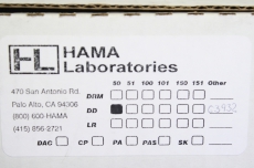 HAMA LABORATORIES DD-50 I125-0850 03-250850 SENSOR DD-50 LASER WAFER SCANNER 