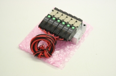 CKD 4SB019-C2 M4SB010-M5-C2-6-FL209896-4 6-fach 12V M5 Ventil Valve OVP