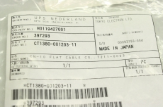 TOKYO ELECTRON CT1380-001203-11   CN-10 FLAT CABLE CS T211-005304-0  