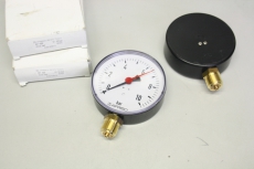 2x AFRISO 63614 0-10bar 100mm Manometer
