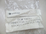 DOMINO 3 Pin Connector Flex Mount Socket Steckverbinder 104161