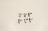 6x PARKER 6mm M5x0,8 Edelstahl Push In Fitting Winkelverschraubung 38990619
