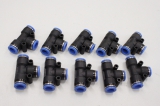 10x FESTO QST-B-10-10 10mm 10mm T-Steckverbinder