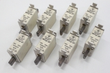 8x JEAN MüLLER 80AGL GG 80A 500V NH00 NH Sicherungseinsatz 80AGL-GG 