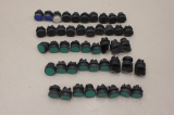 46x TELEMECANIQUE grün schwarz blau weiß Drucktaster 050582