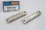 2x FARNELL 8 WEB Fingerschutz 2 Reihen 8 Polig 8,6mm  Reihenklemme  7257260 OVP