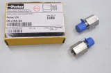 2x PARKER 4K-4 RA-SS 1/4 316SS Reduzier Adapter Reducing Adapter OVP
