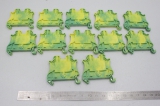 12x PHOENIX CONTACT 627-3743 4mm² Schutzleiterklemme 