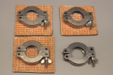4x BALZER BP 217 427 T NW20-25KF Vakuum Ring Flange Seal Clamp BP217427T  OVP