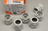 6x OBO BETTERMANN Kabelverschraubung Kunststoff  13mm 2024780 OVP4012195447207