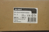 3x ERNST Sicherungseinsatz 500A 500V 120kA  NV3 NH3