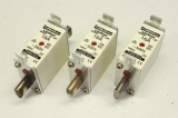 3x FERRAZ SHAWMUT NH00 Sicherungseinsatz Lindner 16A 500V 120kA K222097