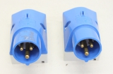 2x CEE Gerätestecker 3polig 16-6h/200-250 2P+ 245