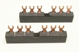 2x Moeller B3.1/2-PKZ0 B31/2PKZ0 Klemmleiste Drehstromschienenblock 