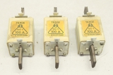 3x F.J. SCHULTE OPELBH  NH1 Sicherungseinsatz 500V 100A 