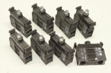 8x EATON Leuchtelement LED weiß Frontbefestigung Lampenfassungsblock M22-LED